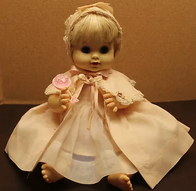 Vintage 15  Effanbee Vinyl Baby Doll 1964 Original Outfit AS IS • $24.99