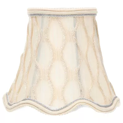 Scallop Bell Lamp Shade Vintage Fabric E14/E27 Lace Cover-DH • £11.19