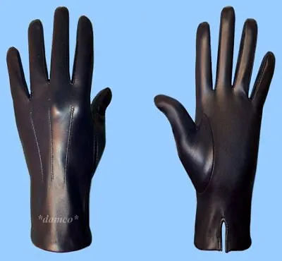 NEW MENS Size 10.5 NAVY (dark Blue) SILK LINED GENUINE KID LEATHER DRESS GLOVES • $55.95