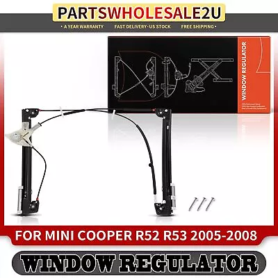 Front Right Window Regulator For Mini Cooper R52 R53 05-08 W/o Pannel W/o Motor • $37.49