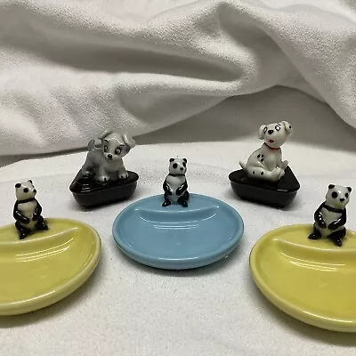 Vintage Wade Lot 5 “ Whimtrays / Disney Candle Holders • $65