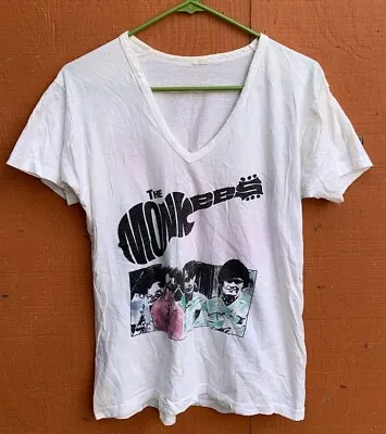 Vintage 1970s 80s The Monkees Band Rock Pop Single Stitch T Shirt Size Large • $99.95