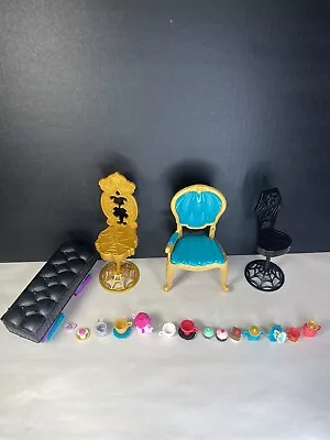 Monster High & Ever After High (Madeline Hatter) Furniture And Accessories Lot • $37.99