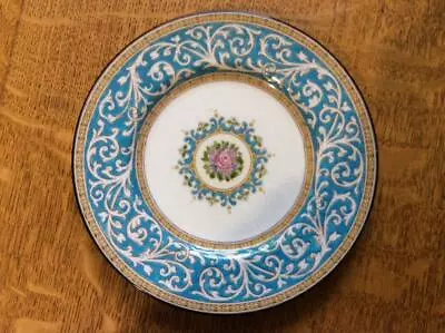 Wedgwood Turquoise Praze Bone China 6  Bread Plate W2830 Brown Mark • $18