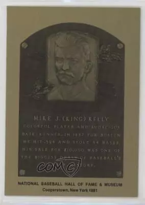 1981-89 Metallic Hall Of Fame Plaques 1981 King Kelly Mike J (King) Kelly HOF • $16.12