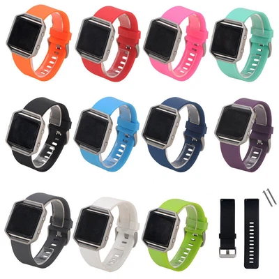 $6.04 • Buy For Fitbit Blaze Watch Soft Silicone Strap Wristband Replacement Band Bracelets