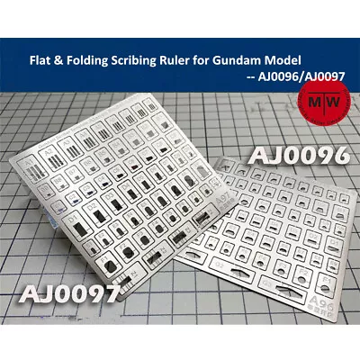 $9 • Buy Flat And Folding Scribing Ruler Scriber Template Tool For Gundam Model 