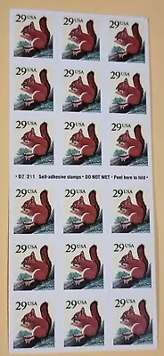 USA 1991 Lot Of 18 X 29 Cent Stamps.  RED SQUIRREL   FREE POSTAGE • $14.50