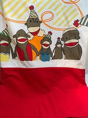 Sock Monkey Shower Curtain MODA At HOME Rare Find Colorful • $26