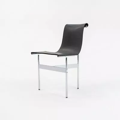 Gratz Industries Laverne TG-10 Sling Dining Chair Speckled Leather Chrome Frame • $3400