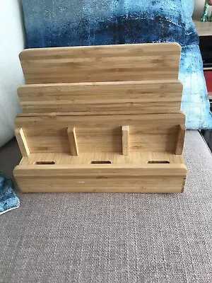 Cable Management Box Wooden Lid Wire Organizer For Desk TV Computer USB Hub To • £10