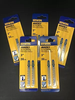 10 Irwin 3  36tpi T-shank Jig Saw Blades 3072336 Marathon Jigsaw Lot (5 Cards) • $12.99