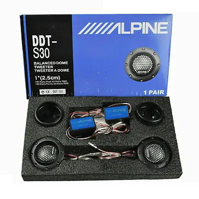 1 Pair New DDT-S30 360W 2.5CM 1  Soft Dome Balanced Car Audio Speakers Tweeters • $16.89