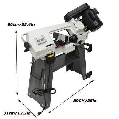 Horizontal/Vertical Bandsaw Metal Cutting Bandsaw Machine Band Saw Cutter 110V • $531