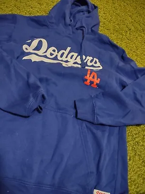 Los Angeles Dodgers MLB Pullover Team Logo Stitches Hoodie Men's MEDIUM • $8.99