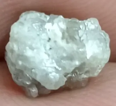 1.80 CARAT RAW UNCUT NATURAL REAL WHITE / GREY ROUGH DIAMOND LOT 7.9x6.2x4.2 MM • £33.60