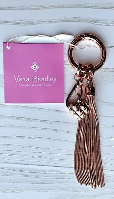 NWT Vera Bradley Love & Hope Bag Charm Rose Gold Heart Rose Gold Plated • $16.98