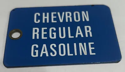 $20 • Buy Vintage CHEVRON REGULAR GASOLINE Porcelain Gas Fuel Oil Tag / Sign