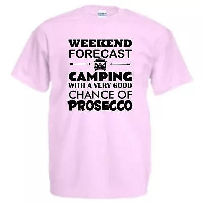 Campervan Prosecco T-Shirt Camper Tshirt Camping T Shirt  Funny TShirt • £10.99