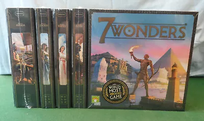 7 Wonders 2nd Edition Board Game + All Expansions Bundle By Repos BNIB • £125