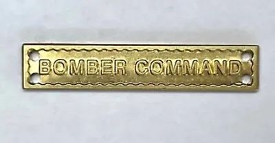 BOMBER COMMAND BAR Or CLASP  For FULL SIZE British 1939-45 Star  BRASS • £3.50