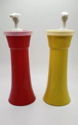 Vintage Tupperware Ketchup & Mustard Pump Containers #718-1 & #718-2 Camping • $9.50