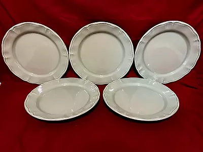 Varages Set Of 5 Luberon Celadon Green Dinner Plates 10 3/4  France • $58.45