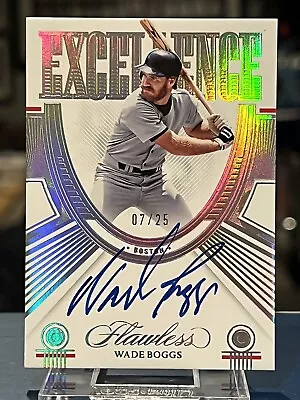 🔥2023 Flawless Excellence Auto Boston Red Sox Wade Boggs #'d 07/25 Nice!!!!!!🔥 • $5.50