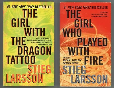 Millennium Swedish Crime Thriller Book Bundle 1-2 Paperback By Stieg Larsson • $12.29