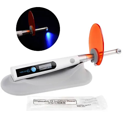 Dental Metal Head Cordless LED Curing Light One Sec.Resin Cure Lamp+3 Models US • $42.99