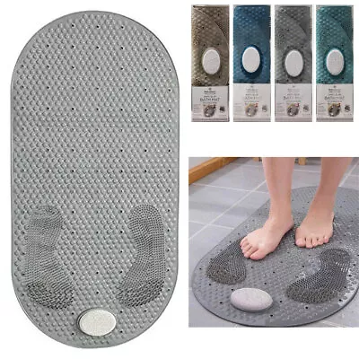 1 Bath Mat Pumice Stone Shower Rug Anti Slip Tub Exfoliate Foot Massage 16 X31  • $16.75