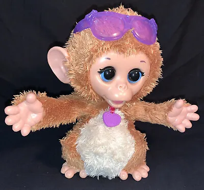 Hasbro Fur Real Friends Baby Cuddles My Giggly Pet Monkey-Interactive • $12.75