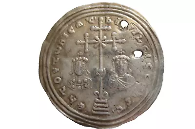 Byzantine 11 Cent. Silver Milareison 30 Mm 293 G Basileios II Konstantinopol • $10