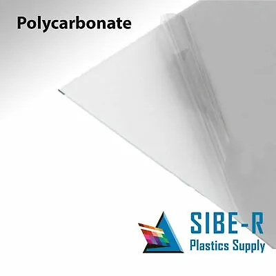  Polycarbonate Sheet 1/8  Clear  CHOOSE A SIZE • $16.97