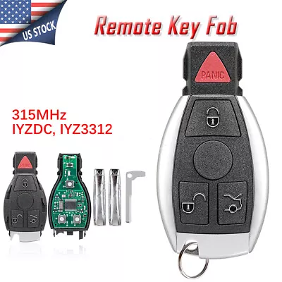 Full Remote Car Key Fob IYZDC For Mercedes Benz GLK350 ML350 2009 2010 2011 2012 • $17.69