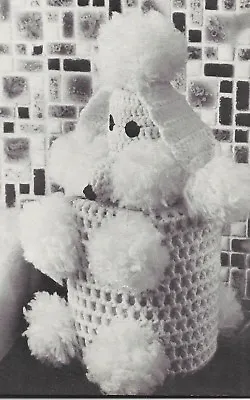 £3.45 • Buy VINTAGE CROCHET PATTERN FOR A POODLE/DOG TOILET ROLL COVER  Crochet Pattern Only