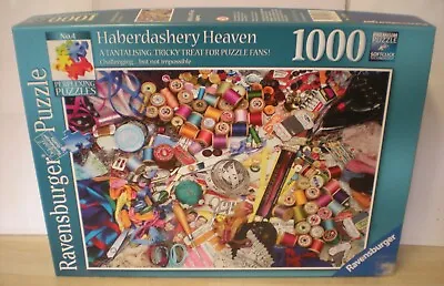 £2.99 • Buy Ravensburger Haberdashery Heaven 1000 Piece Jigsaw Puzzle Complete