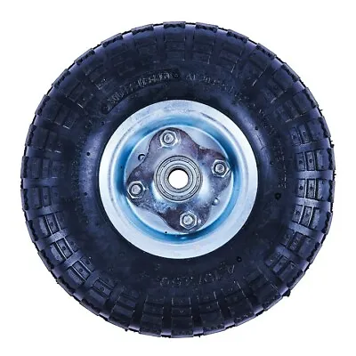 2 X 10  PNEUMATIC SACK TRUCK TROLLEY WHEEL BARROW TYRE TYRES 4.10/3.5 REPLACEMEN • £13.95