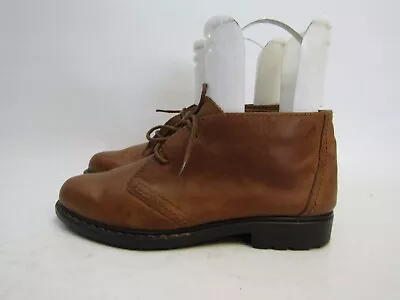 MIA Womens Size 8.5 M Brown Leather Laces Ankle Fashion Boots Bootie • $31.34