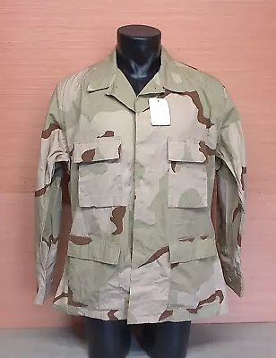 US Army Issue Desert DCU 3 Color Camouflage Jacket Coat Size Large Regular • $28.99