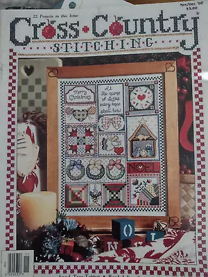 $4.50 • Buy Cross Country Stitching Nov/Dec 1990 By Jeremiah Junction; 13 Designs