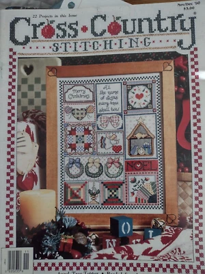 $4.50 • Buy Cross Country Stitching Nov/Dec 1990 By Jeremiah Junction; 13 Designs