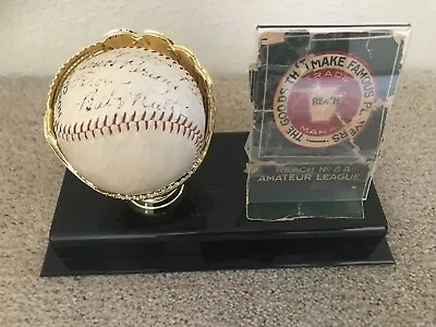 Babe Ruth Autographed Baseball To My Father • $7000