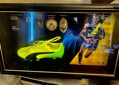 $4000 • Buy Dustin Martin Signed Boot 2017 Premiership / Norm Smith/Brownlow YEAR