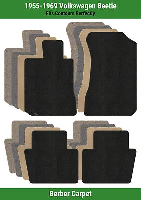 Lloyd Berber Front & Rear Row Carpet Mats For 1955-1969 Volkswagen Beetle  • $162.99