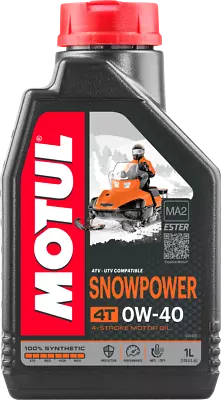 Motul 105891 Snowmobile Power 4T Motor Oil -  0W40 - 1L. • $21.55