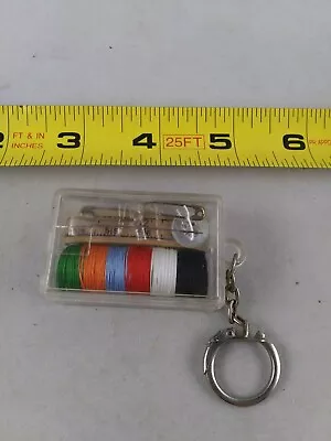 Vintage Mini Travel Sewing Kit Keychain Fob Key Ring Key Chain *QQ35 • $25