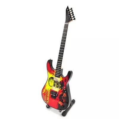 Miniature Guitar METALLICA KIRK HAMMETT Mummy GIFT Memorabilia FREE STAND • $34.95