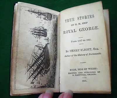 Miniature Antique Navy Book True Stories Of HM Ship ROYAL GEORGE 1746 - 1841 • £5.50