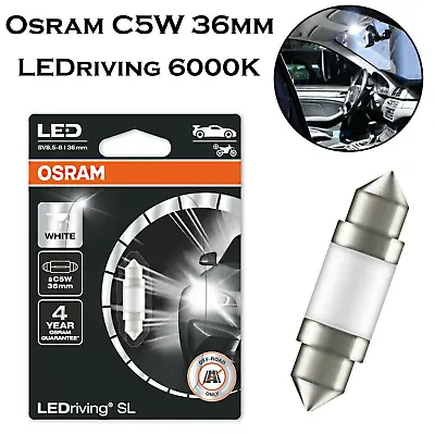 Osram C5W 36mm 6418DWP-01B LEDriving Cold White Replacement Interior Light Lamp • $9.99